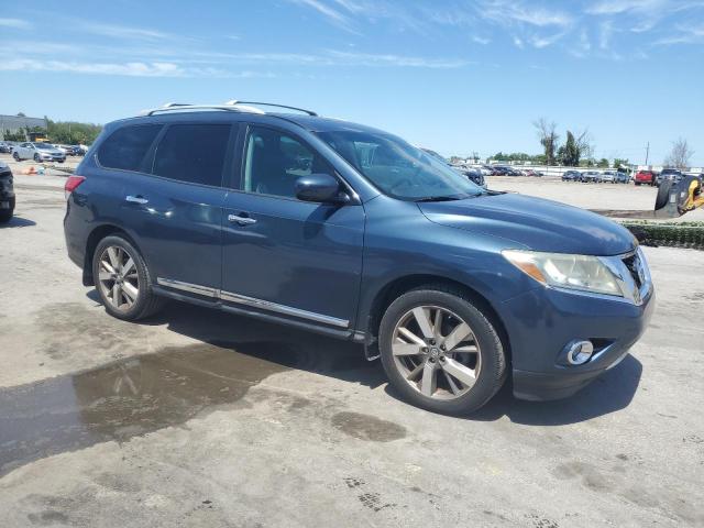 5N1AR2MN3EC635128 - 2014 NISSAN PATHFINDER S BLUE photo 4