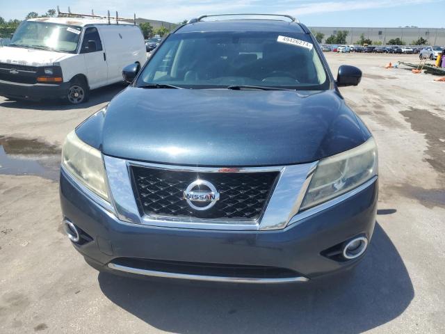 5N1AR2MN3EC635128 - 2014 NISSAN PATHFINDER S BLUE photo 5