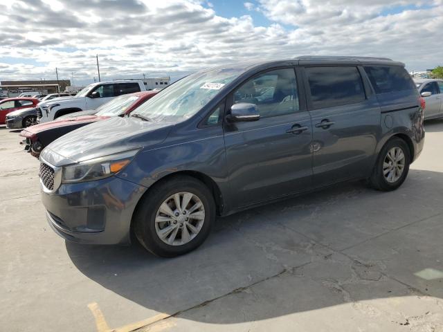 KNDMB5C16G6084586 - 2016 KIA SEDONA LX GRAY photo 1