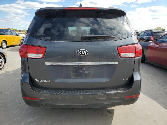 KNDMB5C16G6084586 - 2016 KIA SEDONA LX GRAY photo 6