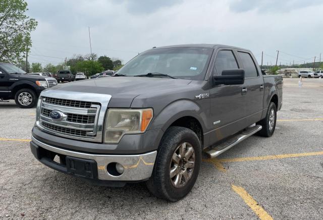 1FTFW1CT4DKG22938 - 2013 FORD F150 SUPERCREW GRAY photo 2