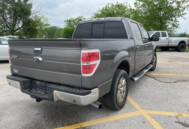 1FTFW1CT4DKG22938 - 2013 FORD F150 SUPERCREW GRAY photo 4