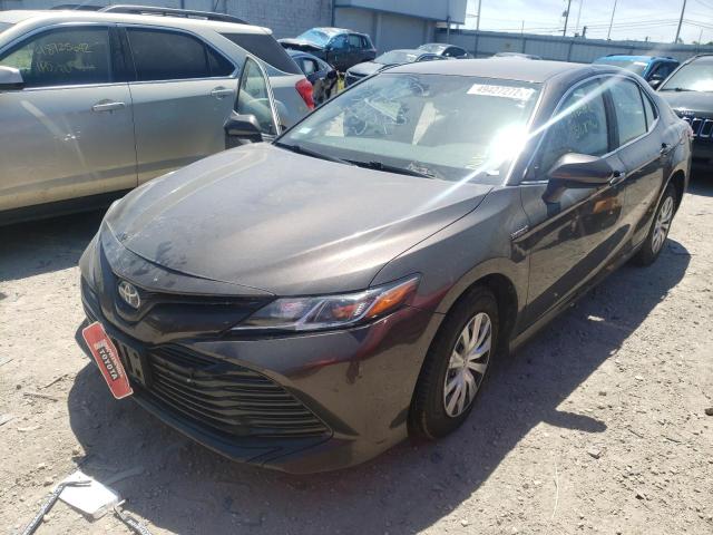 4T1B31HK4KU005950 - 2019 TOYOTA CAMRY LE GRAY photo 2