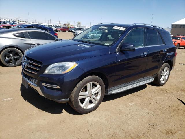 4JGDA5HB1EA345357 - 2014 MERCEDES-BENZ ML 350 4MATIC BLUE photo 1