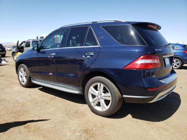 4JGDA5HB1EA345357 - 2014 MERCEDES-BENZ ML 350 4MATIC BLUE photo 2