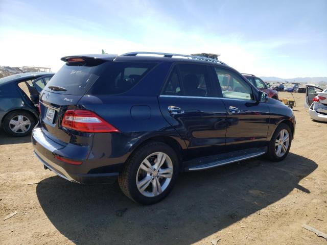 4JGDA5HB1EA345357 - 2014 MERCEDES-BENZ ML 350 4MATIC BLUE photo 3