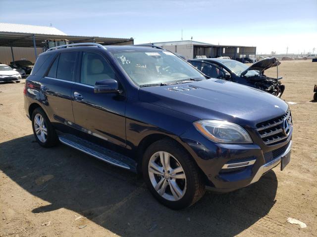 4JGDA5HB1EA345357 - 2014 MERCEDES-BENZ ML 350 4MATIC BLUE photo 4