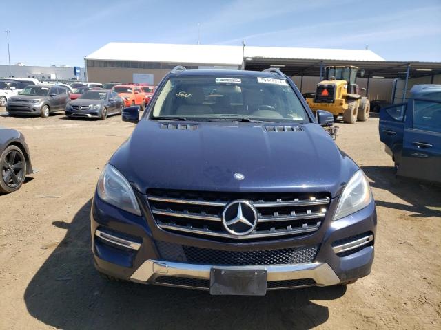 4JGDA5HB1EA345357 - 2014 MERCEDES-BENZ ML 350 4MATIC BLUE photo 5