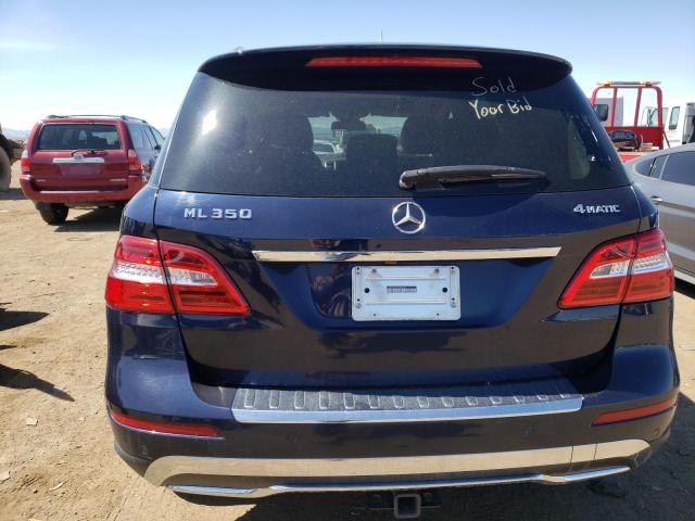 4JGDA5HB1EA345357 - 2014 MERCEDES-BENZ ML 350 4MATIC BLUE photo 6