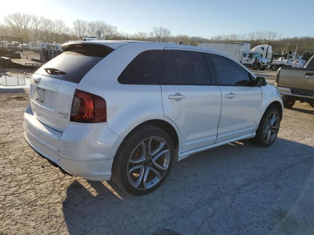 2FMDK4AK7DBC25910 - 2013 FORD EDGE SPORT WHITE photo 3