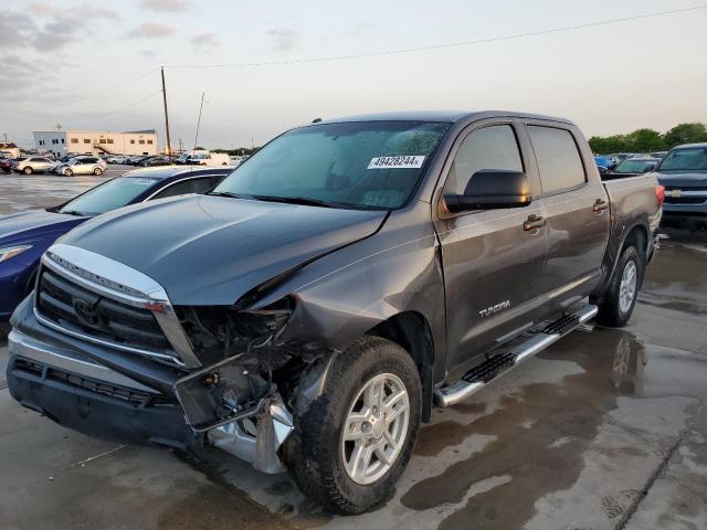 5TFEM5F11DX057859 - 2013 TOYOTA TUNDRA CREWMAX SR5 GRAY photo 1