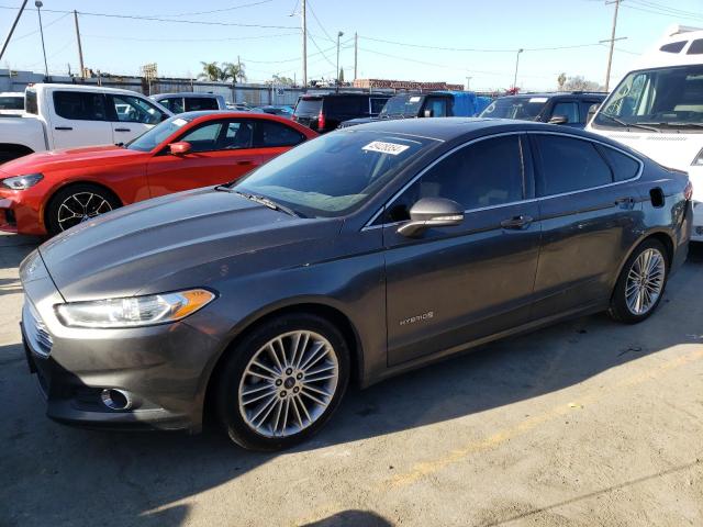 3FA6P0LU2GR193787 - 2016 FORD FUSION SE HYBRID CHARCOAL photo 1