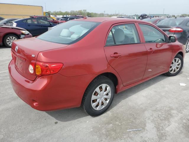 1NXBU40E69Z122525 - 2009 TOYOTA COROLLA BASE RED photo 3