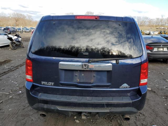 5FNYF4H52EB001667 - 2014 HONDA PILOT EXL BLUE photo 6