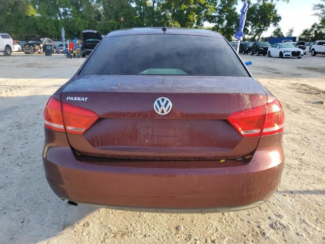 1VWAP7A39DC127963 - 2013 VOLKSWAGEN PASSAT S BURGUNDY photo 6