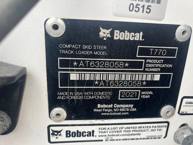 AT6328058 - 2021 BOBCAT T770 WHITE photo 8