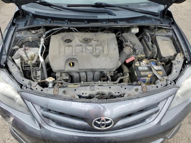 2T1BU4EE3CC810709 - 2012 TOYOTA COROLLA BASE GRAY photo 11