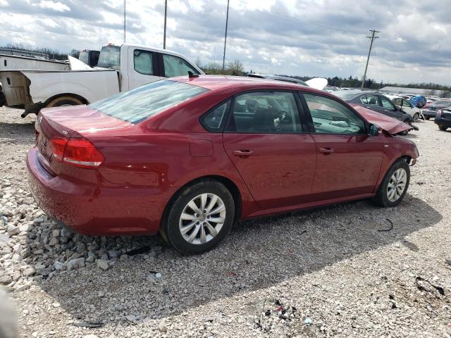 1VWAT7A39FC052681 - 2015 VOLKSWAGEN PASSAT S MAROON photo 3