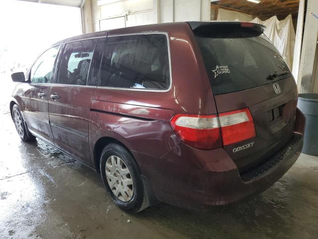 5FNRL38217B097274 - 2007 HONDA ODYSSEY LX MAROON photo 2