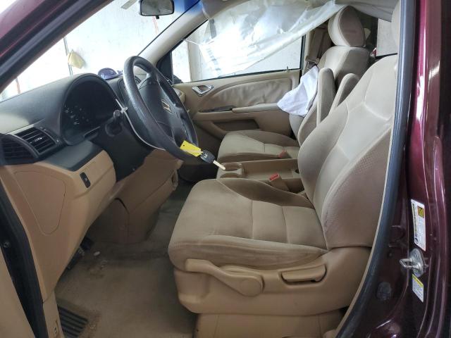 5FNRL38217B097274 - 2007 HONDA ODYSSEY LX MAROON photo 7