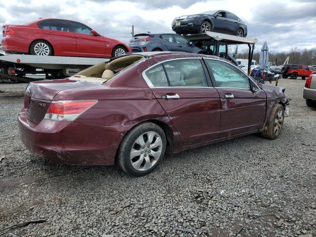 1HGCP36829A034179 - 2009 HONDA ACCORD EXL MAROON photo 3