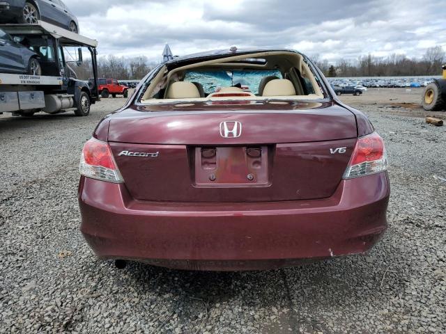 1HGCP36829A034179 - 2009 HONDA ACCORD EXL MAROON photo 6