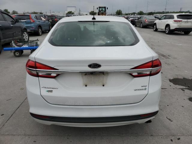 3FA6P0LU0JR219665 - 2018 FORD FUSION SE HYBRID WHITE photo 6