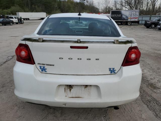 1C3CDZAB5DN665124 - 2013 DODGE AVENGER SE WHITE photo 6