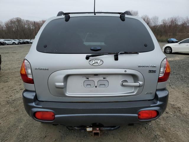 KM8SC73E14U774087 - 2004 HYUNDAI SANTA FE GLS SILVER photo 6