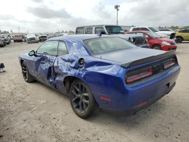 2C3CDZAG8MH573381 - 2021 DODGE CHALLENGER SXT BLUE photo 2