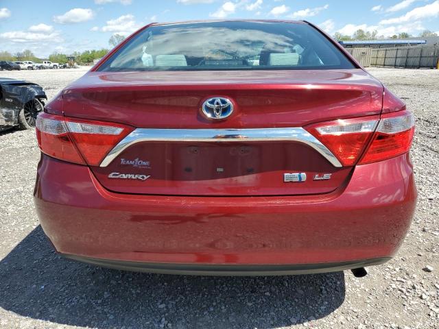 4T1BD1FK9GU181075 - 2016 TOYOTA CAMRY HYBRID RED photo 6