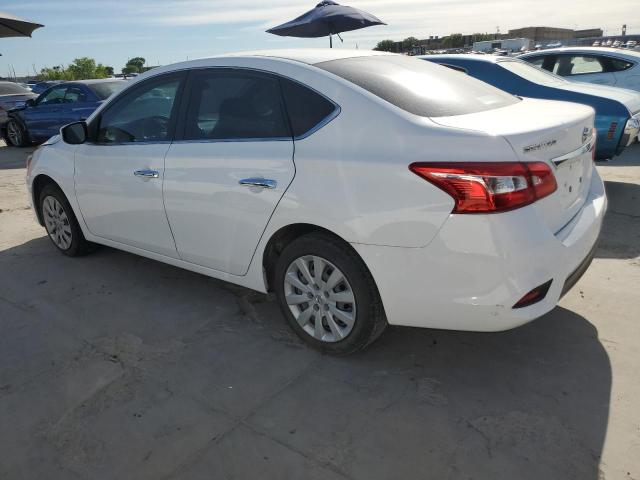 3N1AB7APXKY263465 - 2019 NISSAN SENTRA S WHITE photo 2