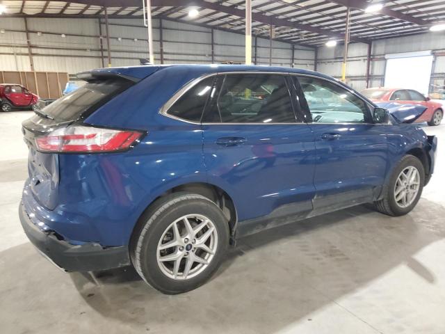 2FMPK4J94NBA27524 - 2022 FORD EDGE SEL BLUE photo 3