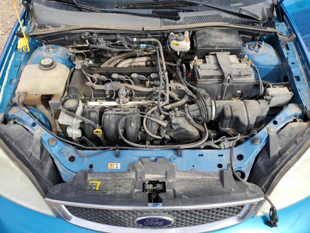 1FAFP34N57W142807 - 2007 FORD FOCUS ZX4 BLUE photo 11