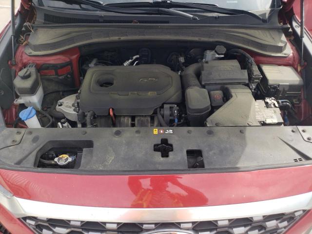 5NMS3CAD6KH053145 - 2019 HYUNDAI SANTA FE SEL RED photo 12