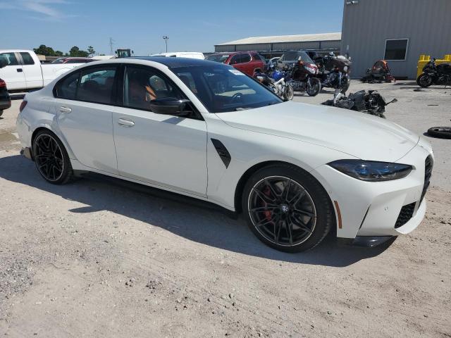 WBS33AY07NFM40924 - 2022 BMW M3 COMPETITION WHITE photo 4