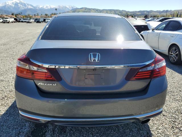 1HGCR2F34GA131471 - 2016 HONDA ACCORD LX GRAY photo 6