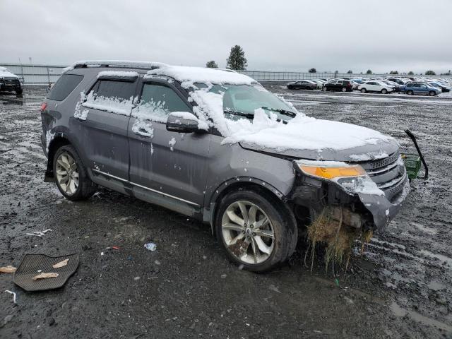 1FM5K8F86DGC49570 - 2013 FORD EXPLORER LIMITED GRAY photo 4