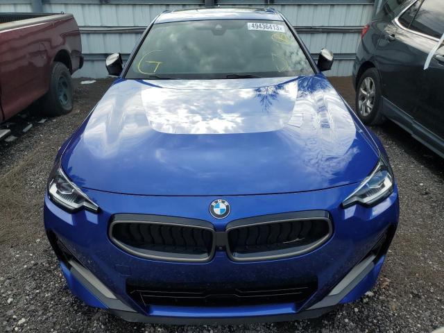 3MW53CM09N8C50310 - 2022 BMW M240XI BLUE photo 5