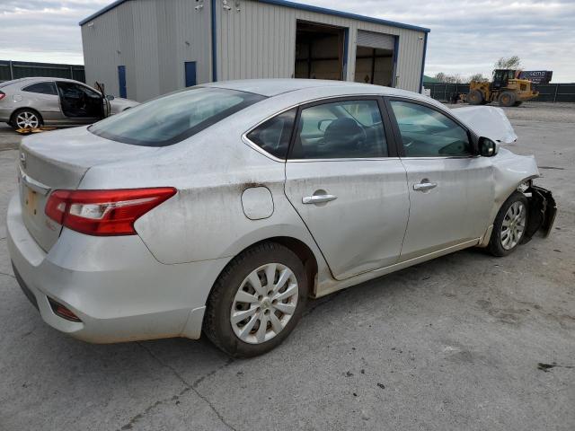 3N1AB7AP9JY341474 - 2018 NISSAN SENTRA S SILVER photo 3