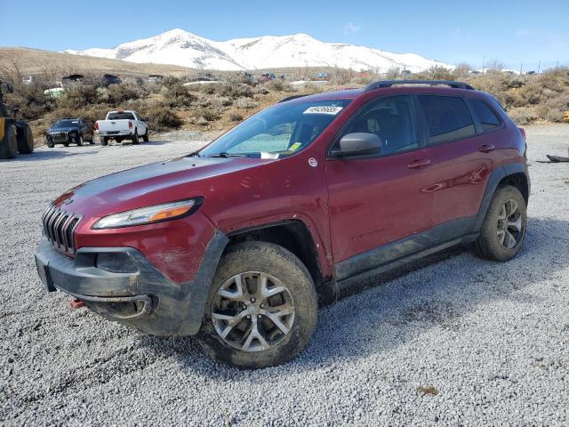 1C4PJMBS7EW157305 - 2014 JEEP CHEROKEE TRAILHAWK BURGUNDY photo 1