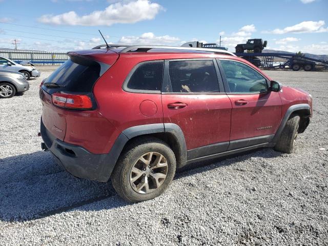 1C4PJMBS7EW157305 - 2014 JEEP CHEROKEE TRAILHAWK BURGUNDY photo 3
