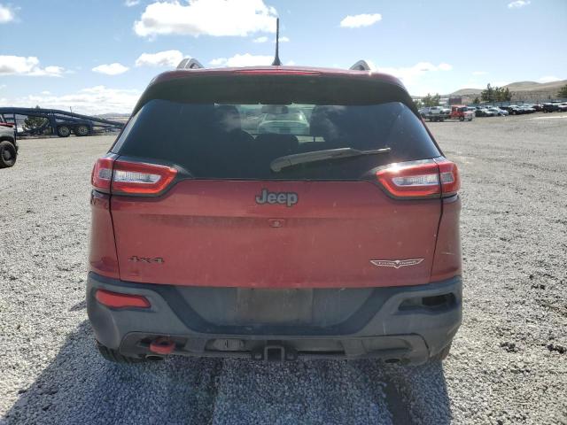 1C4PJMBS7EW157305 - 2014 JEEP CHEROKEE TRAILHAWK BURGUNDY photo 6