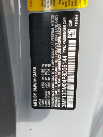 3MF13DM04P8D06144 - 2023 BMW M2 GRAY photo 13