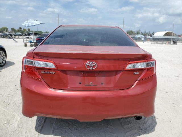 4T1BF1FK5CU630305 - 2012 TOYOTA CAMRY BASE RED photo 6