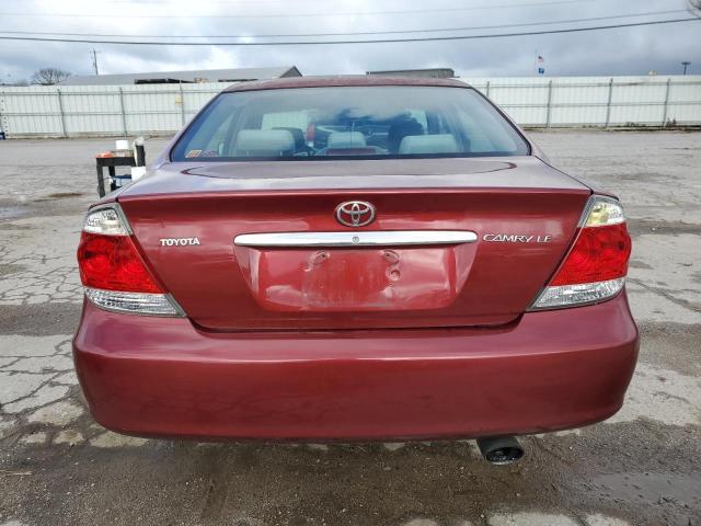 4T1BE32K85U020597 - 2005 TOYOTA CAMRY LE RED photo 6