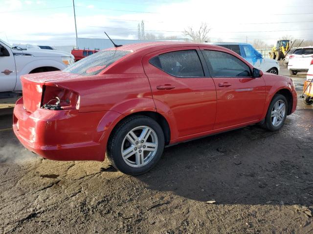 1B3BD1FB7BN538181 - 2011 DODGE AVENGER MAINSTREET RED photo 3