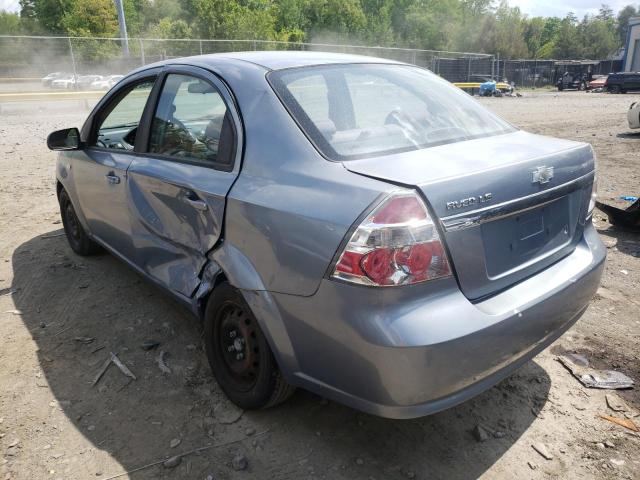 KL1TD56628B046012 - 2008 CHEVROLET AVEO BASE BLUE photo 2