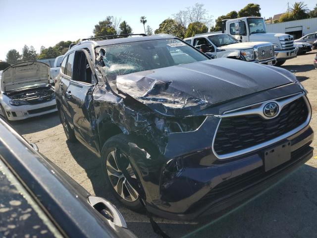 5TDHZRBH2LS511291 - 2020 TOYOTA HIGHLANDER XLE BLUE photo 4