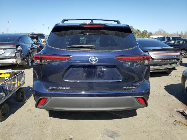 5TDHZRBH2LS511291 - 2020 TOYOTA HIGHLANDER XLE BLUE photo 6